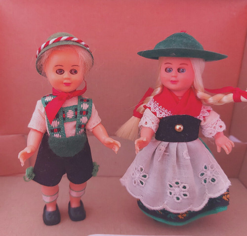 Trachtenpaar puppen 2 x - ,,