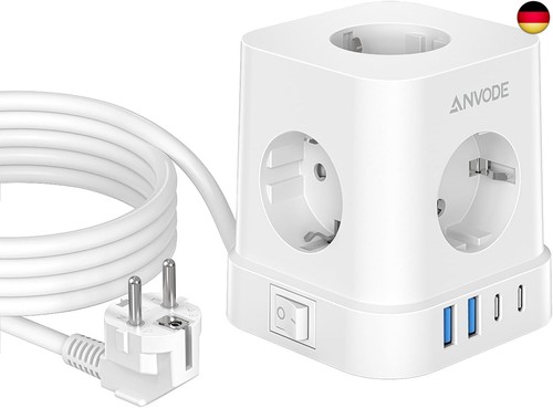 Socket cube with usb c - cube,