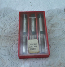3 Set  Gewindebohrer Handgewindebohrer Satz Gewindeschneider M12 DIN 352