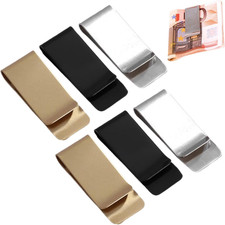 Edelstahl Geldklammer Set 6