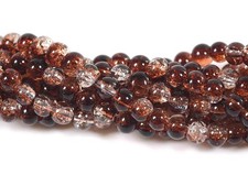 Crackle Glasperlen Strang