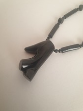 Schwarze Koralle Halskette