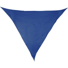 Sonnensegel  5m dreieckig - blau - Sonnenschutz wasserfest - UV-Schutz - BW