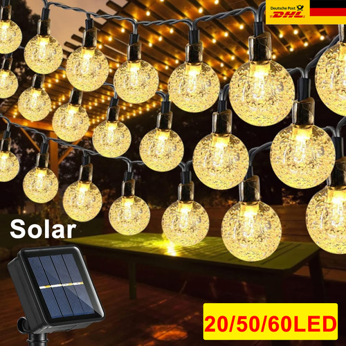 60led solar lichterkette - 20/60led,
