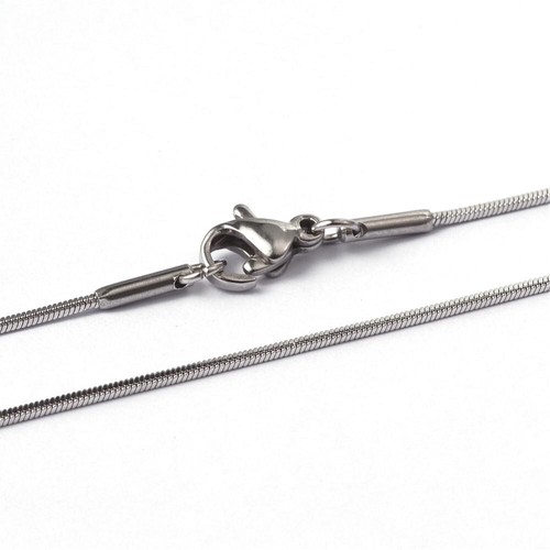 5cm edelstahl halskette - edelstahl,