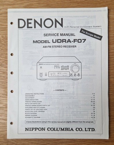 Denon udra f07 - denon, udra-f07