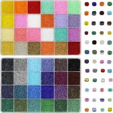 Glasperlen 2mm Bijoux Set 48