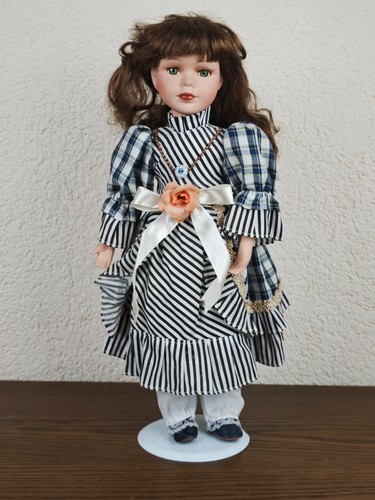 Sammlerpuppe porzellan 40cm - sammlerpuppe,