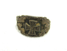 Patriotischer Ring - Schmuck-Ring - EK 1914/16 - SILBER "857" - "KRIEGS-ANDENK"