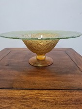 Alte Pressglas Schale  Obstschale 38 cm