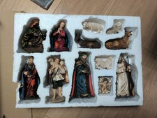 Krippenfiguren Heilige 3 Könige, Keramik, Weihnachtsdeko