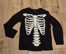 T-Shirt, Langarm, Skelett