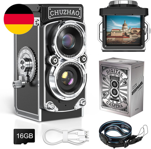 Retro mini digitalkamera - retro,
