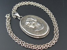 Anhänger Zinn Lysgaard Dänemark Handarbeit Vintage Design mit original Kette