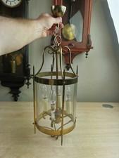 Flurlampe Hängelampe Laterne Antik Messing   T6904