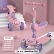 Kinder Roller faltbares Kinder-Tretspielzeug-Laufrad mit 3 Rädern und Sitz