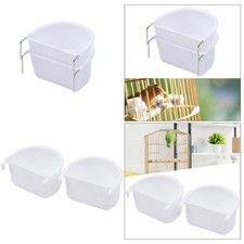 2Pcs Vogelfutter Futternapf Vogelfutter Tablett Vogelkäfig Zubehör für
