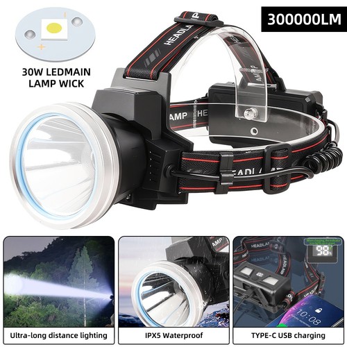 Led stirnlampe kopflampe - led,