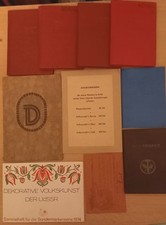 DDR-Dokumente.7xMitgliedsbuch.Gewerbekarte etc. Beitragsmarken.Spendenmarken