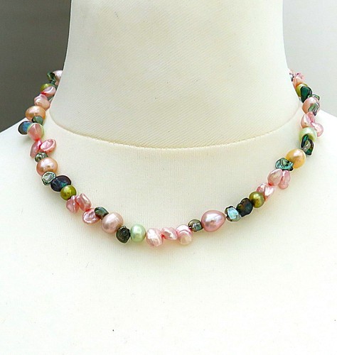 Süßwasserperlen collier - süßwasserperlen,