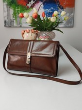 Dey  Tasche aus Natur Leder  70er Jahre Braun Vintage