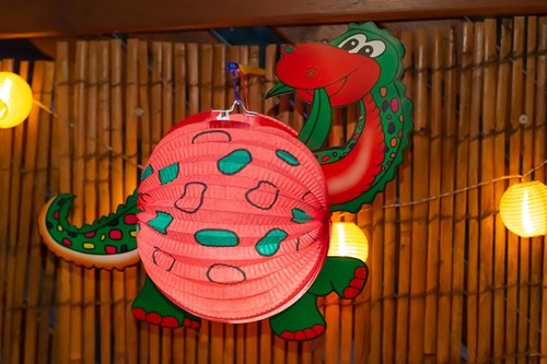 Laterne dino 34 cm - laterne, x