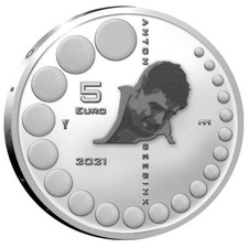 Silbermünze Anton Geesink