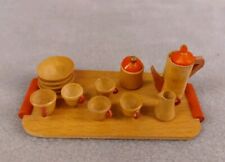 Puppenhaus Geschirr Holz Vero Centa DDR