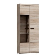 Vitrine Vitrinenschrank Standvitrine LINK - 80 Wohnzimmerschrank 2 Türiger