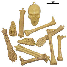 HALLOWEEN DEKO-SET Skelett Knochen Totenkopf Gerippe Party Fest Tisch-Dekoration