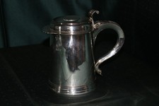 Deckel Bierkrug versilbert