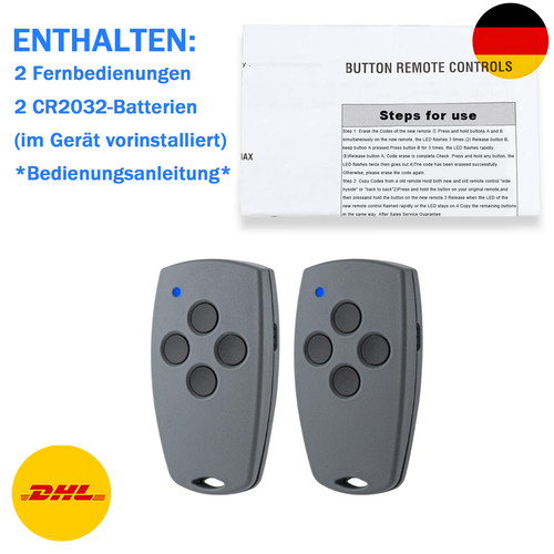 2stück garagentor handsender - garagentor,