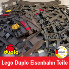 Lego® Duplo Eisenbahn Schienen gerade gebogene Weiche Kreuzung Kurve Wagen Lok