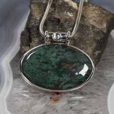 Moosachat Anhänger, 925er