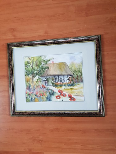 Aquarellbild landschaft mit - "landschaft",