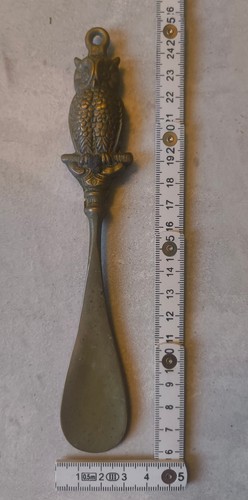 Schuhlöffel eulenmotiv metall - schuhlöffel,