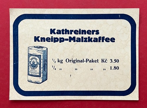 Reklame 1930 kathreiners - reklame, um