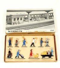 H0 Märklin 0202 Eisenbahnfiguren im Zinkdruckguss 50er Jahre OVP