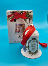 Hutschenreuther Weihnachtsglocke Glocke 1996 In der Burg Jahresglocke