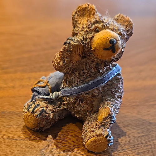 Teddybär miniaturfigur bär - teddybär,