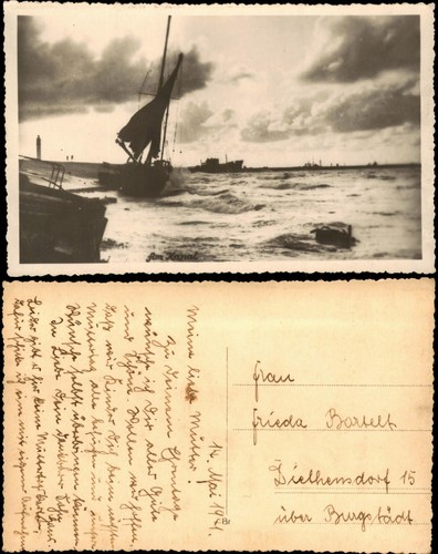 Segelschiff bei stürmischer