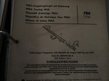 Peka Anbau Anweisung VW T2,Anhängerkupplung