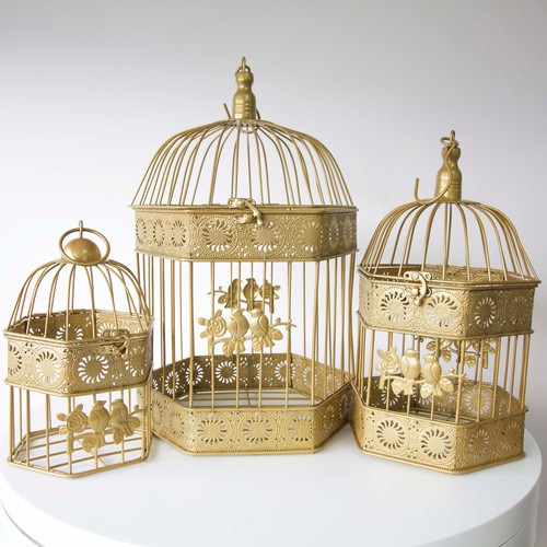 Vogelkäfige elfenbein gold - vogelkäfige,