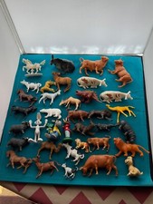 36 alte Plastik (Kunststoff) Tiere