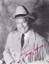 Larry Hagman Originalautogramm
