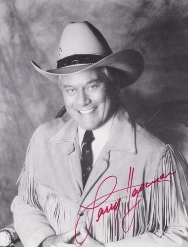 Larry hagman originalautogramm - larry,