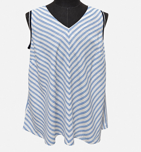 Sheego damen top weiß - damen, weiß/blau