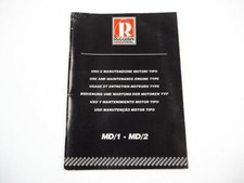 Ruggerini MD/1 MD/2 Motor Bedienungsanleitung Operating Manual 1994