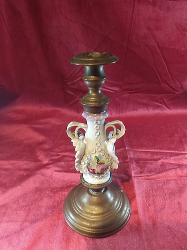Porzellan bronze kerzenhalter - porzellan,