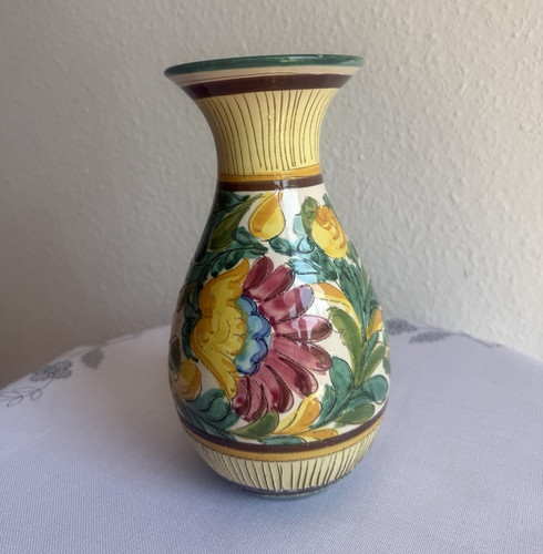 Keramikvase handbemalt